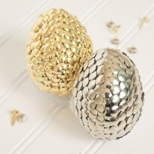 Silver and Gold Easter Eggs