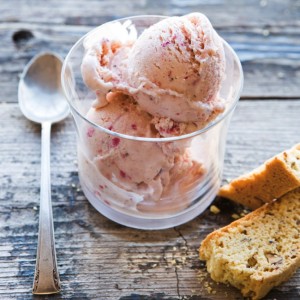 Strawberry-Crème Fraîche Ice Cream