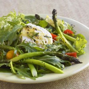 Roast Asparagus Salad with Chèvre