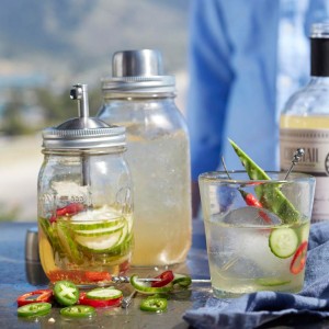 Jalapeño-Lime Coolers with Cucumber-Chile Gin