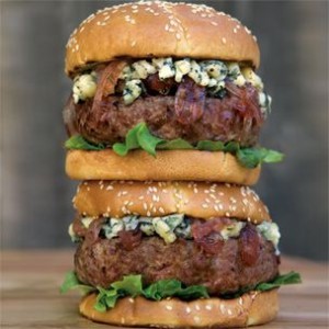 Burgers with Blue Cheese