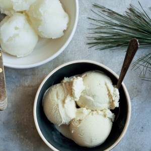 White Pine and Rosemary Ice Cream