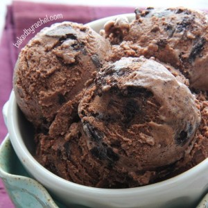 Double Chocolate Ice Cream with Cookie Pieces