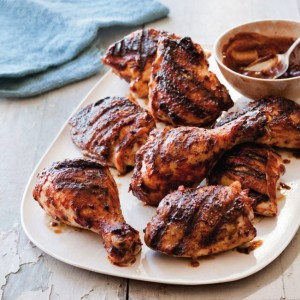 Grilled Chicken with Quick Barbecue Sauce