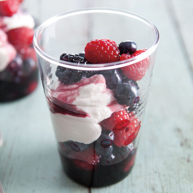 Wine-Spiked Berries with Ricotta