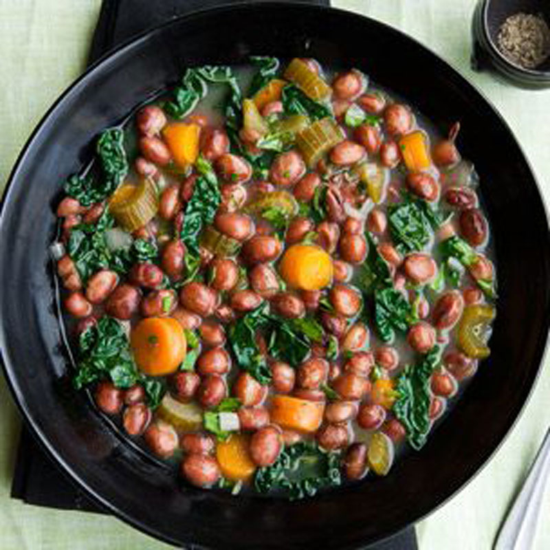 Kale and Good Mother Stallard Bean Stew