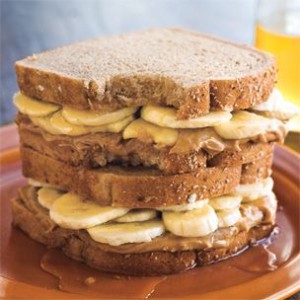 PB and Banana Sandwiches