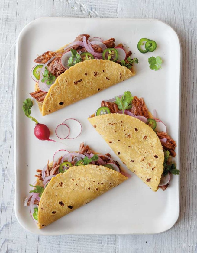Chili-Rubbed Brisket Tacos