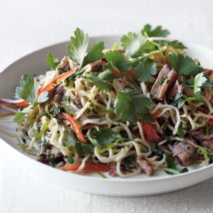 Asian-Style Pork with Noodles