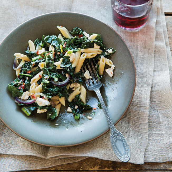 Pennette with Kale and Feta