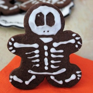 Bittersweet Chocolate Skeleton Cookies