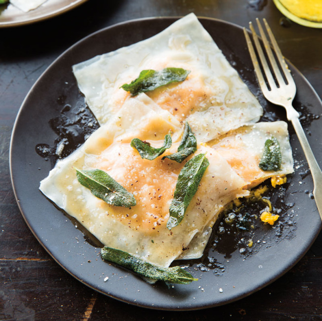 Butternut Squash Ravioli with Sage & Browned Butter