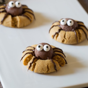 Chocolate Peanut Butter Spider Cookies