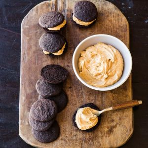 Chocolate-Peanut Butter Whoopie Pies