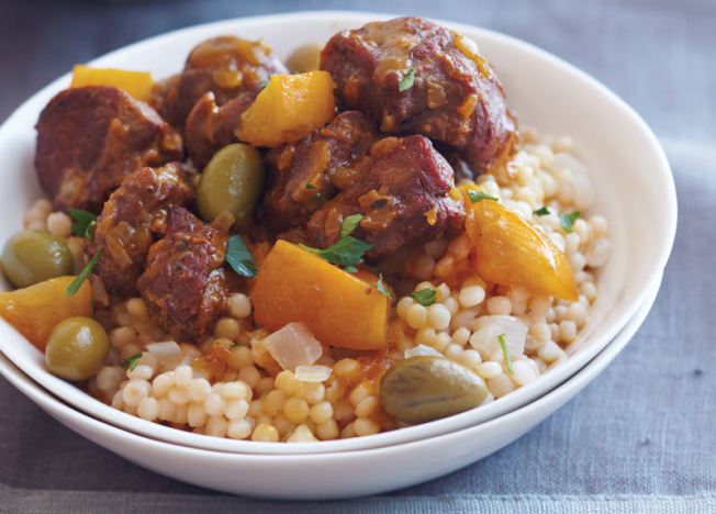Lamb Tagine with Olives, Preserved Lemon and Couscous