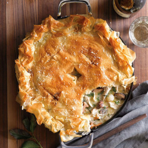 Chicken Pot Pie with Mushrooms and Thyme