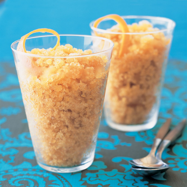 Earl Grey Granita with a Tangerine Twist