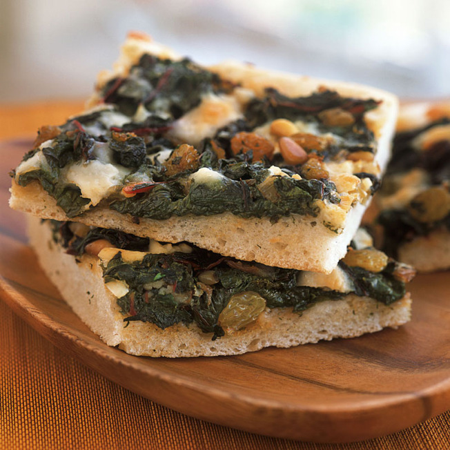 Flatbread with Chard and Manchego
