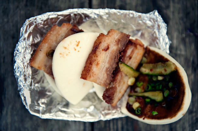 Pork Belly Buns. (Photo courtesy of East Side King.) 