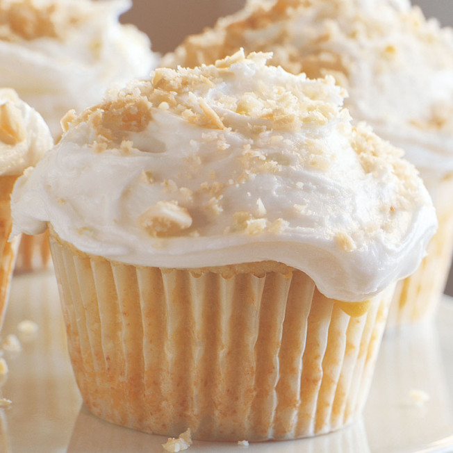 Passion Fruit Cupcakes with Coconut Frosting