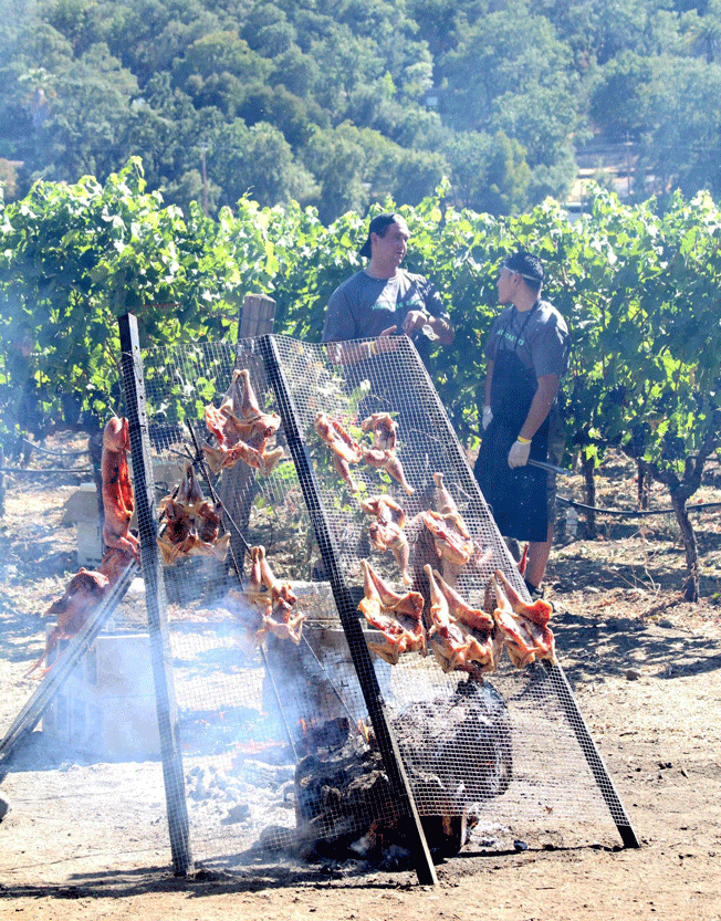 On the Scene at Cochon Heritage Fire in Napa