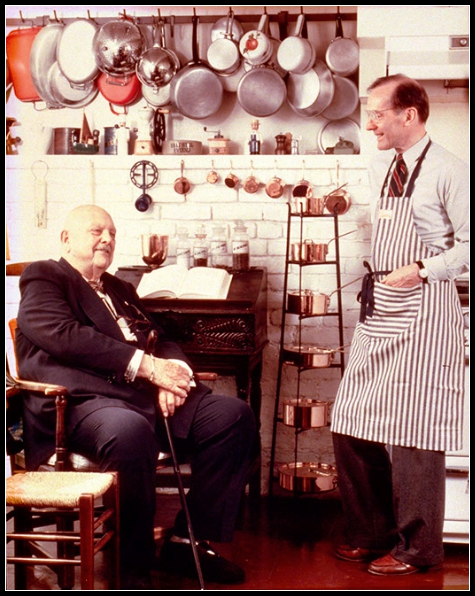 Chuck Williams & James Beard in Chuck's Home Kitchen
