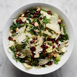 Pomegranate Brussels Sprouts Salad