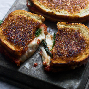 Pizza Margherita Grilled Cheese