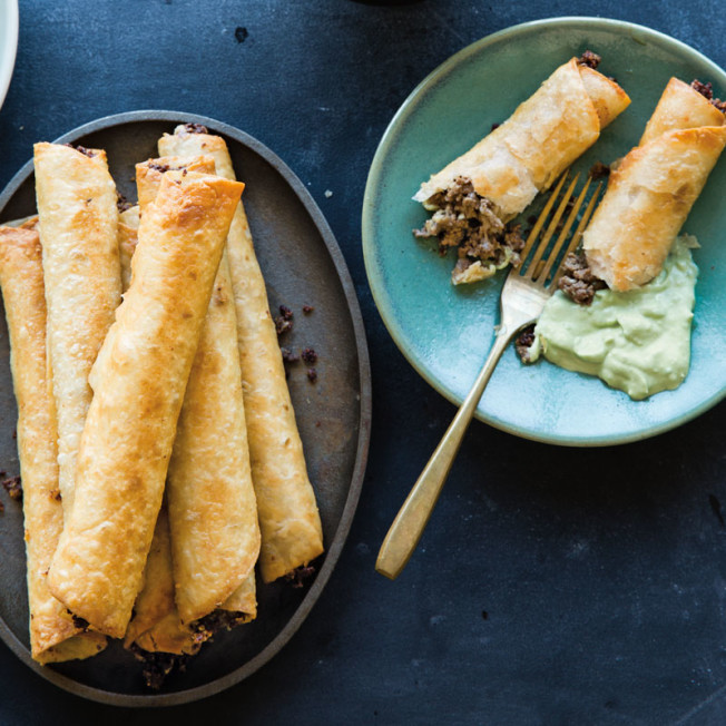 Beef and Monterey Jack Taquitos