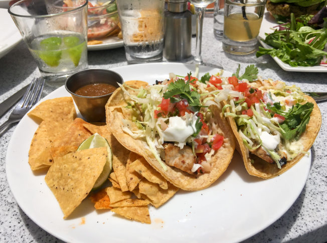 Fish Tacos from Georges Ocean Terrace