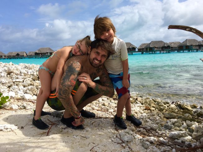 Ludo Lefebvre with his kids