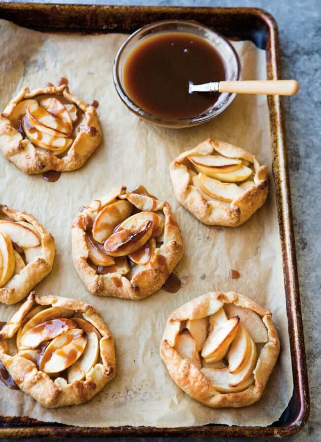 Apple Galettes with Salted Caramel