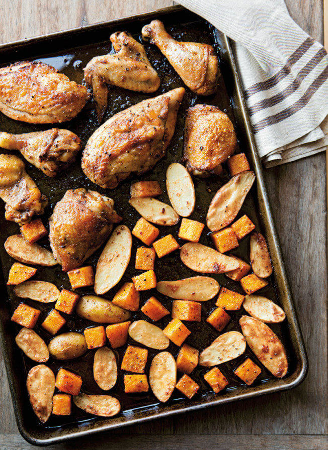 Roast Chicken and Vegetables with Fall Spices