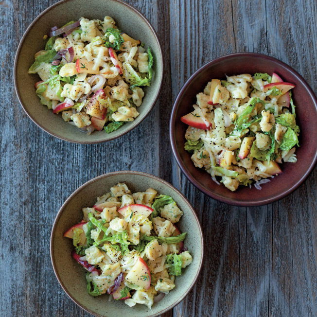 Spaetzle with Cabbage, Apple and Alpine Cheese