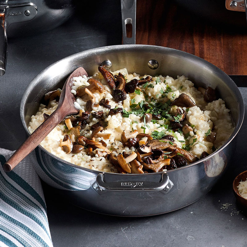 Mushroom and Fennel Risotto with Parmesan