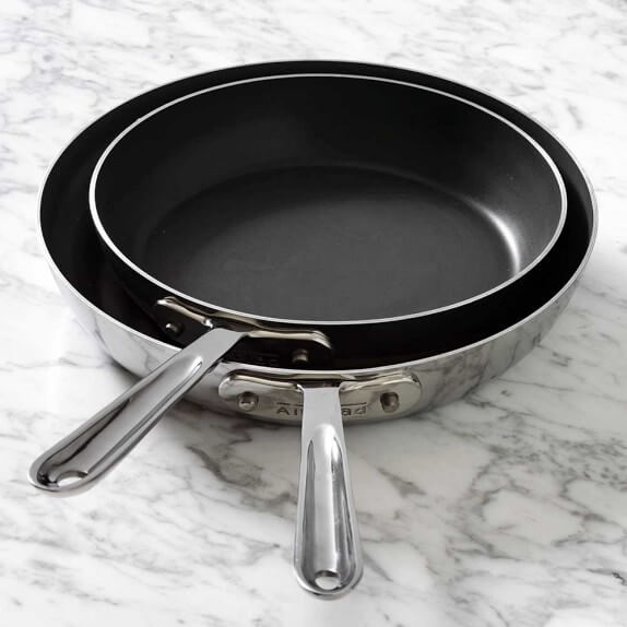 All Clad d5 Stainless-Steel Nonstick Fry Pan Set