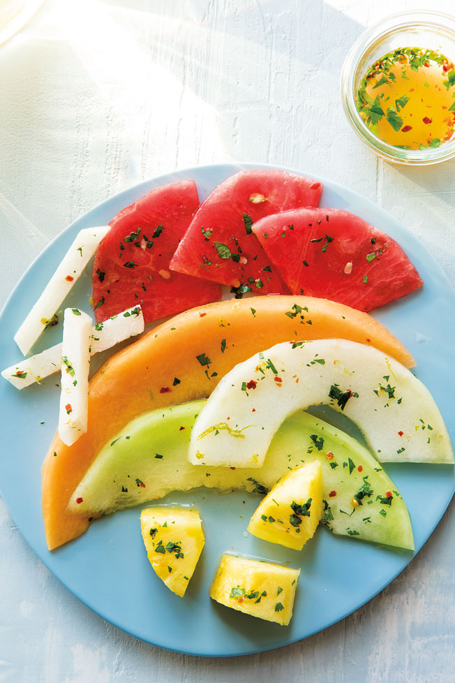 Melon, Jicama and Pineapple Salad