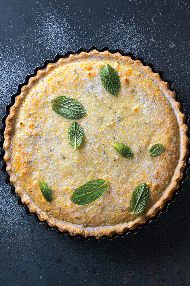 Cheese and Mint Tart