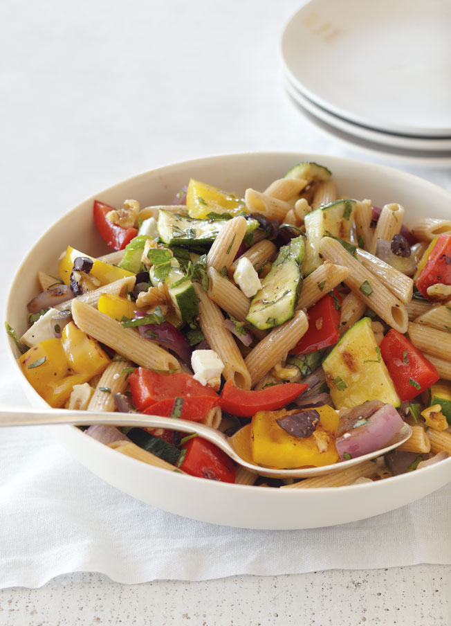 Pasta with Grilled Vegetables and Herbs