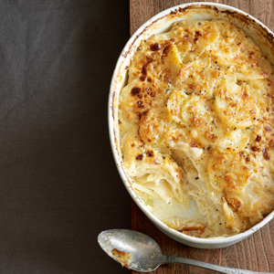 Potato and Celery Root Gratin with Gruyère