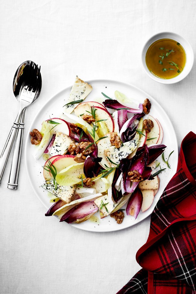 Endive and Apple Salad with Candied Walnuts