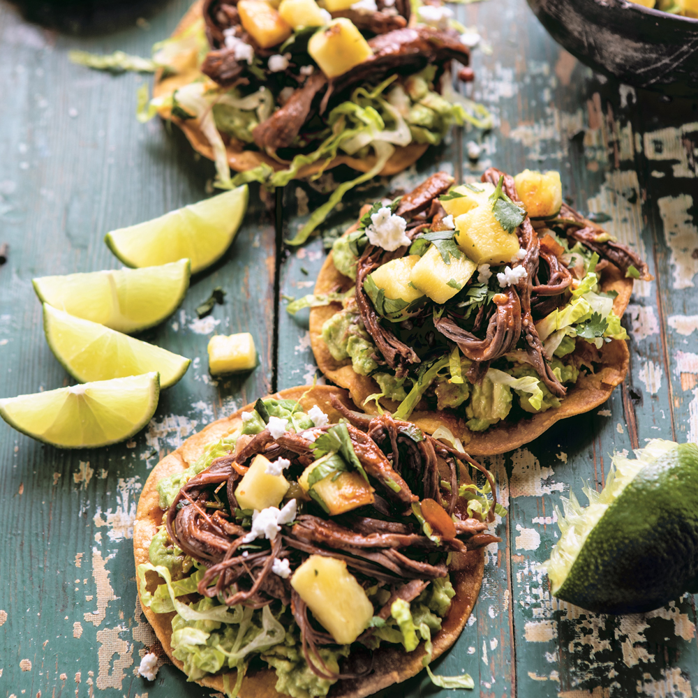 Crockpot Carne Asada Tacos with Cilantro Lime Garlic Sauce. - Half Baked  Harvest