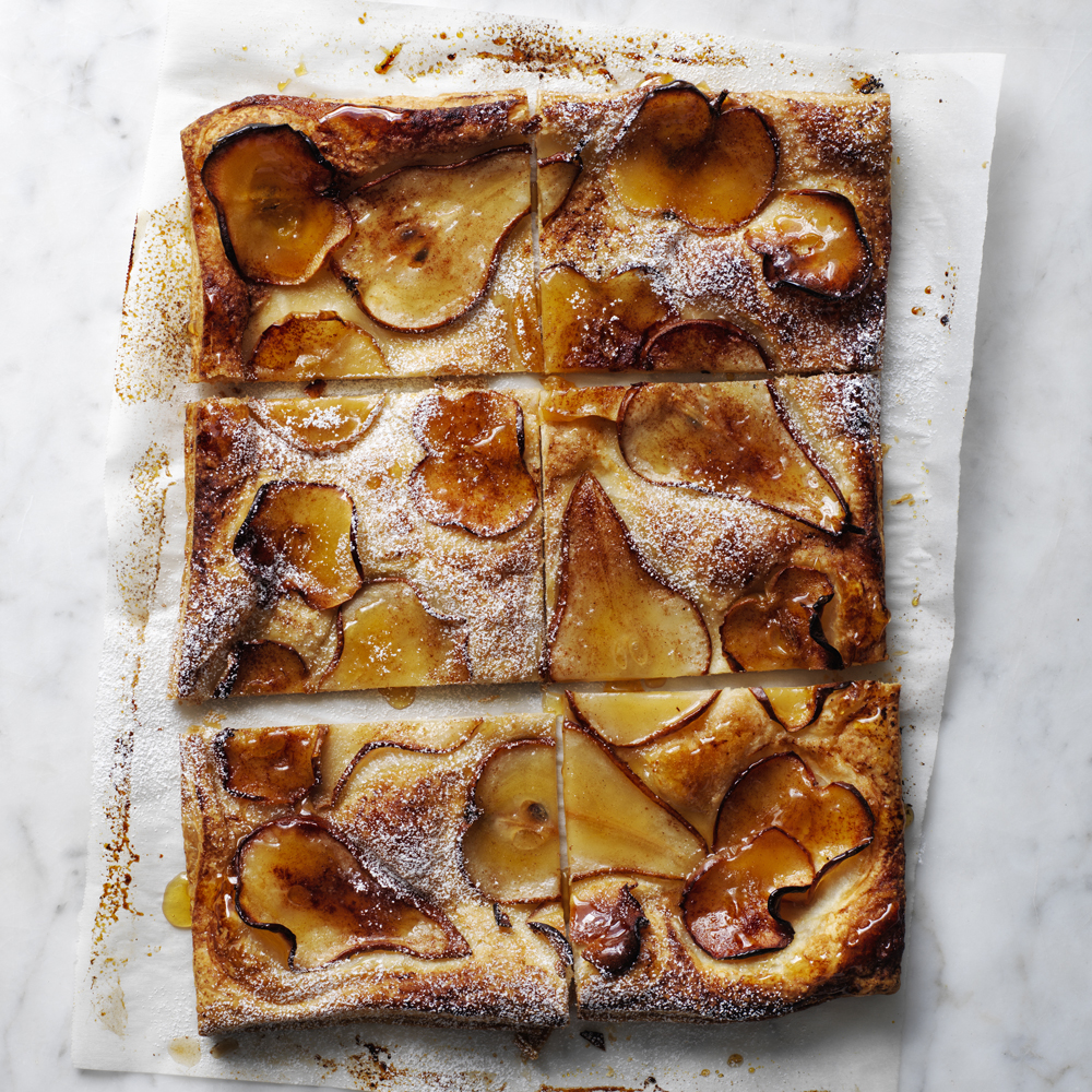 puff pastry pear tart
