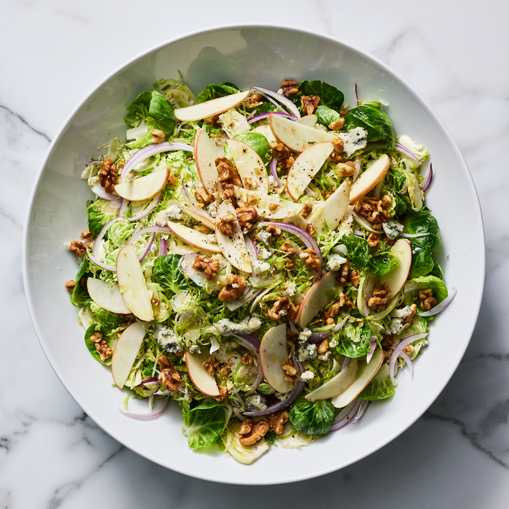 no-wilt Brussels sprout salad